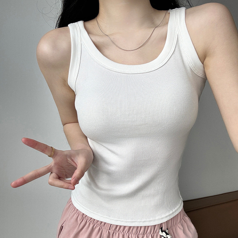 Dames tanktop effen kleur mouw - Tank Top Ribbed recensie en prijs
